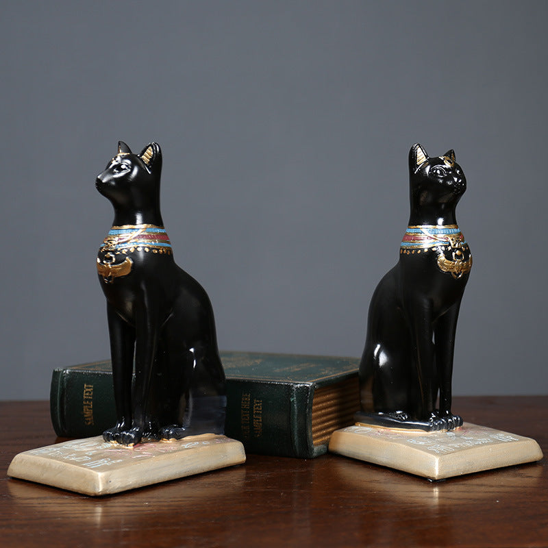 Decorative Egyptian Cat Sculpture Homeandso