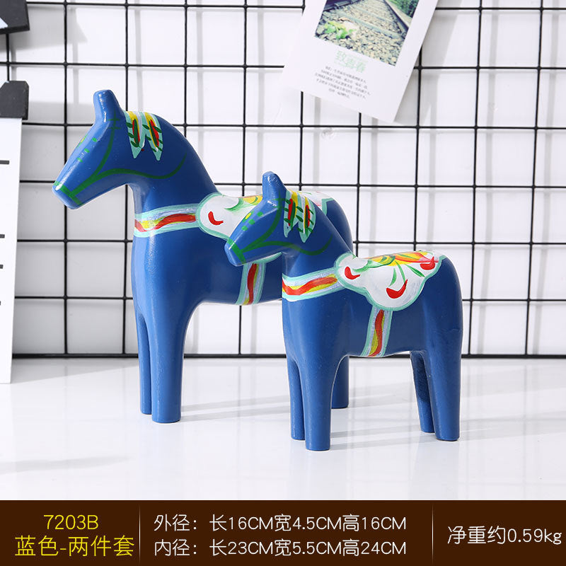 Decorative Horse Figurine Set Homeandso