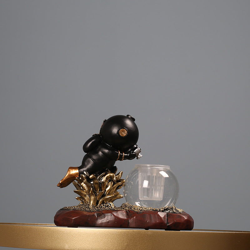Decorative Underwater Diver Figurine Homeandso