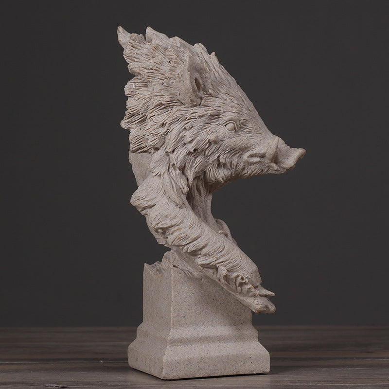 Wild Boar Decorative Sculpture Homeandso