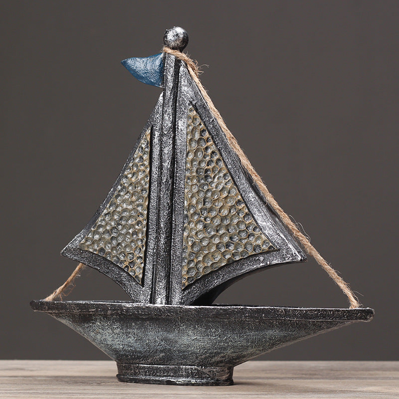 Nautical Themed Decorative Sailboat Sculpture Homeandso