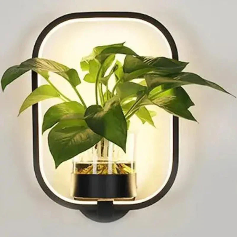 LED Wall Light with Integrated Plants – Designer Wall Lights for Interiors