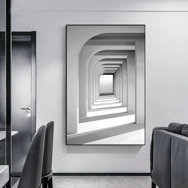 Minimalist Abstract Architectural Canvas Prints for Modern Decor
