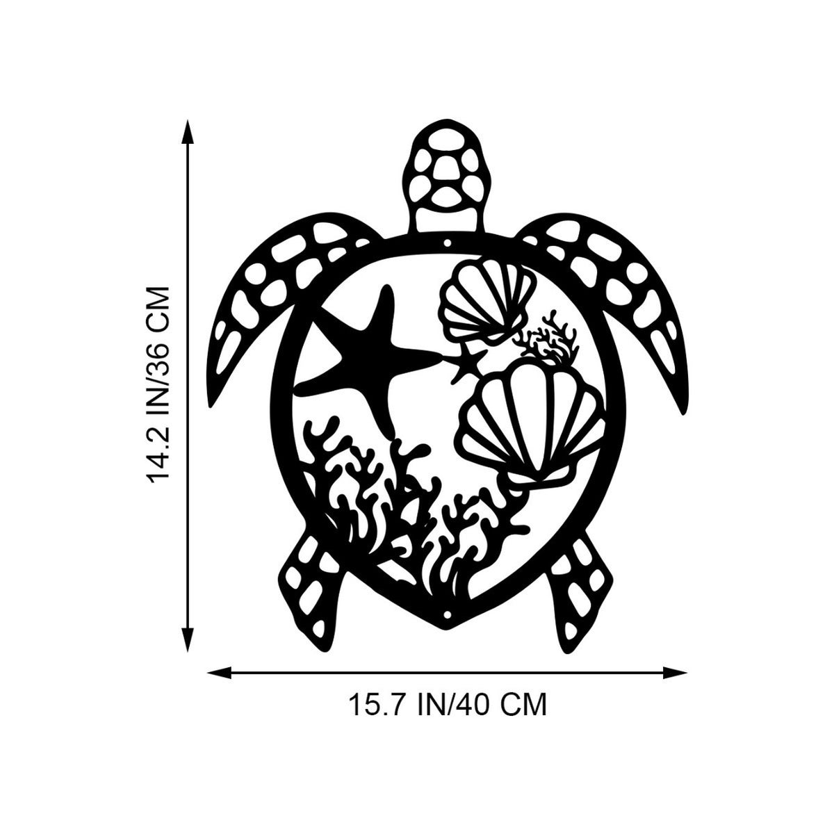 Detailed Sea Life Wall Decoration Homeandso