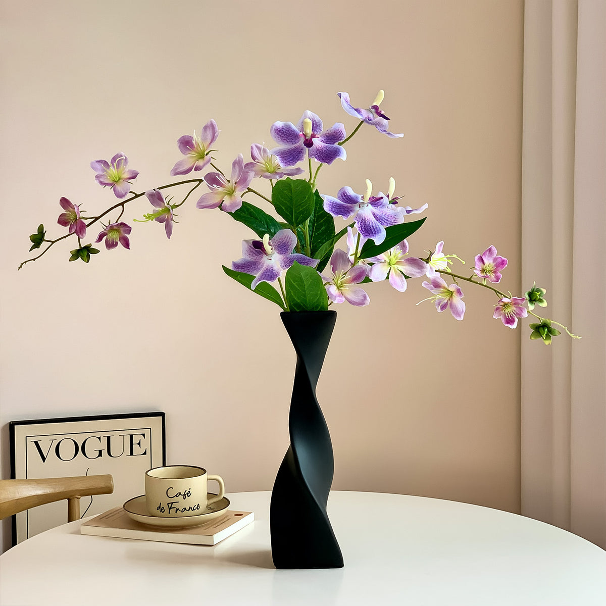 Elegant Twisted Decorative Vase