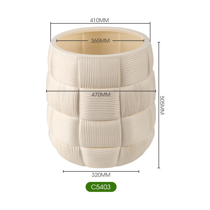 Decorative Textured Plant Pot Homeandso