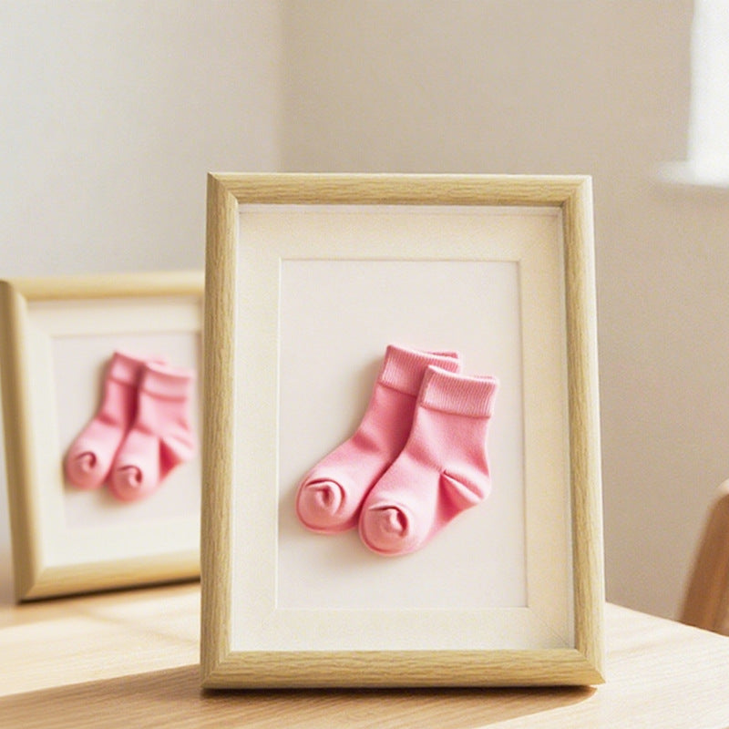 Framed Baby Sock Art