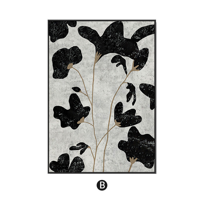 Abstract Floral Canvas Art Print Homeandso