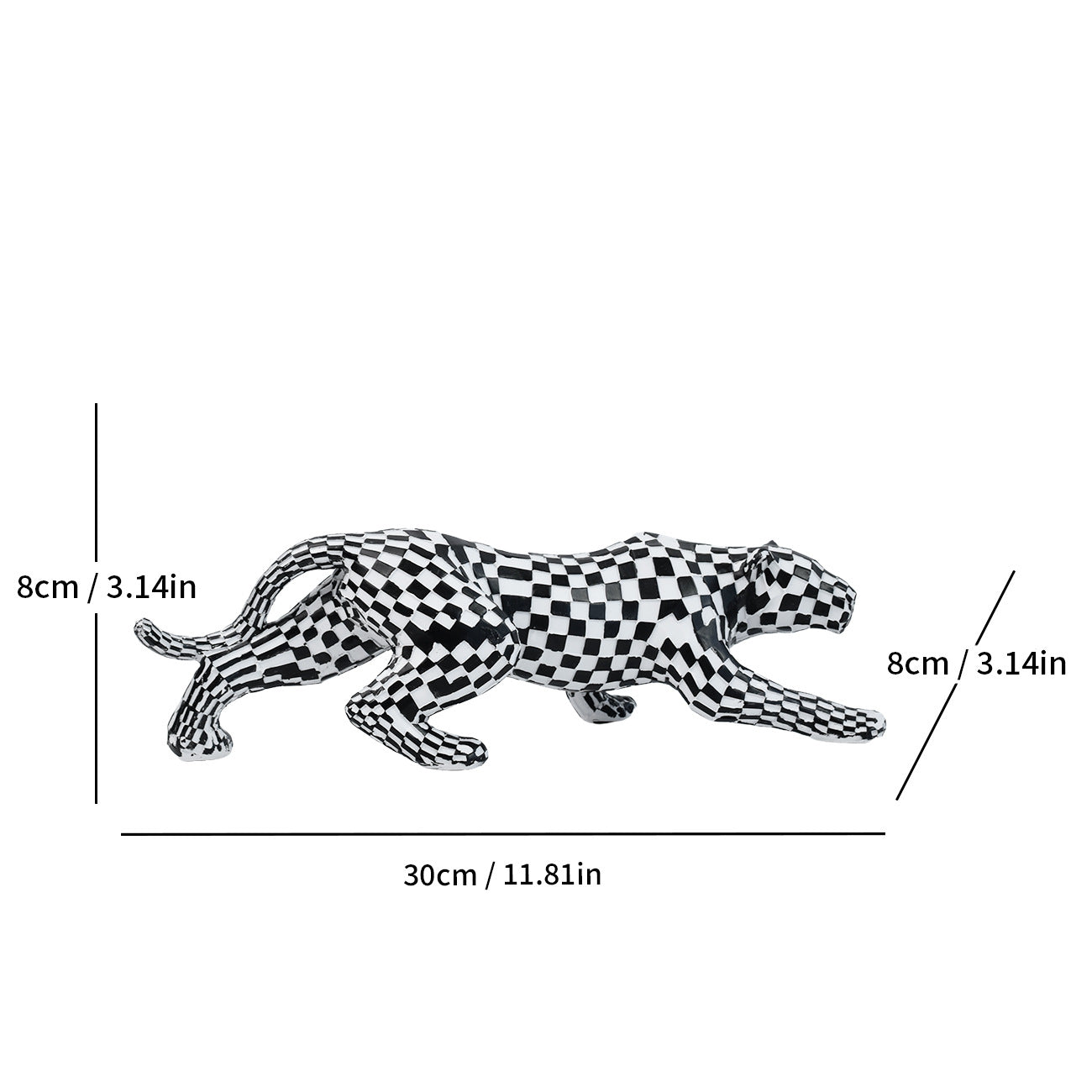 Mosaic Cat Figurine Homeandso
