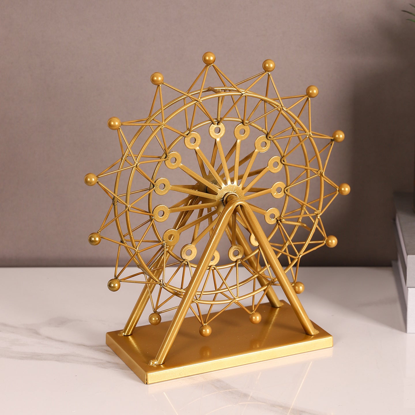 Decorative Nautical Wheel Sculpture Homeandso