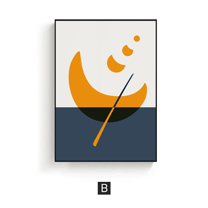 Abstract Giraffe Illustration Framed Art Homeandso