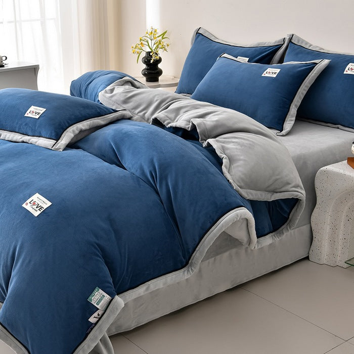 Plush Velvet Comforter Set