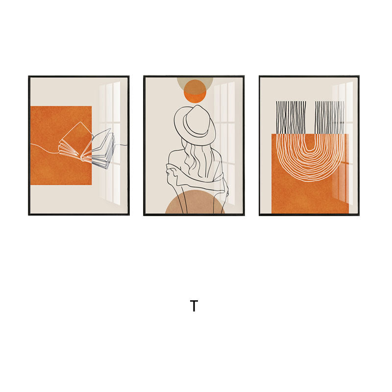 Framed Geometric Landscape Art Set Homeandso
