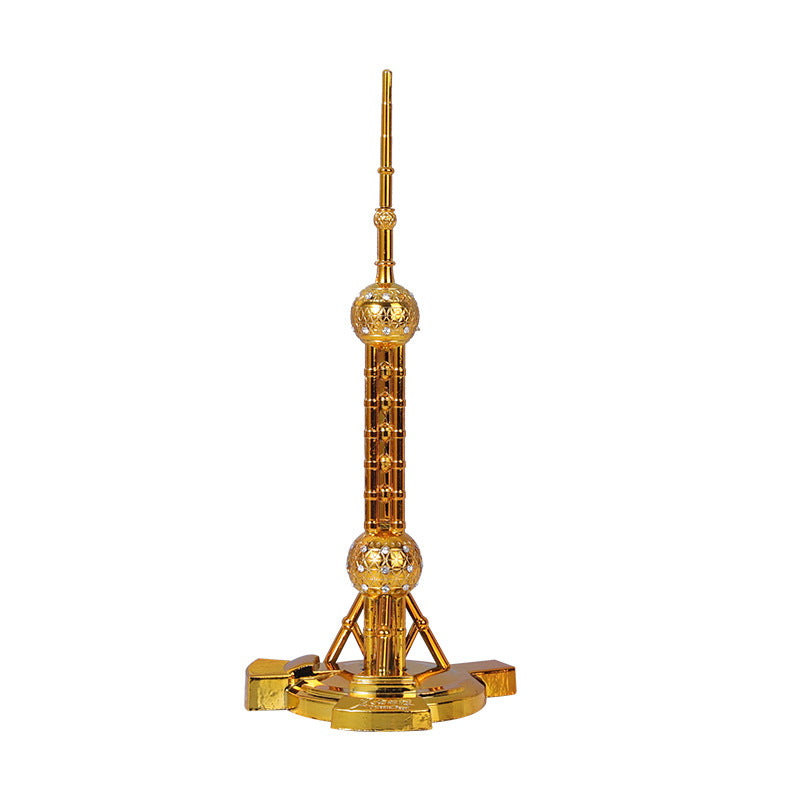 Decorative Metallic Tower Sculpture Homeandso