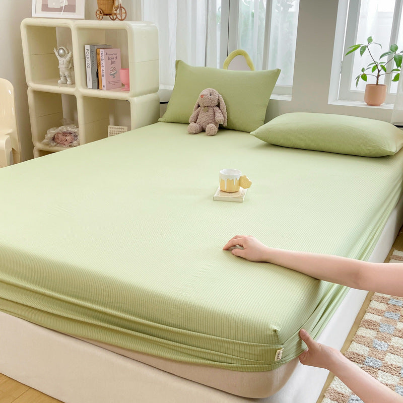 Stretchy Ribbed Mattress Protector