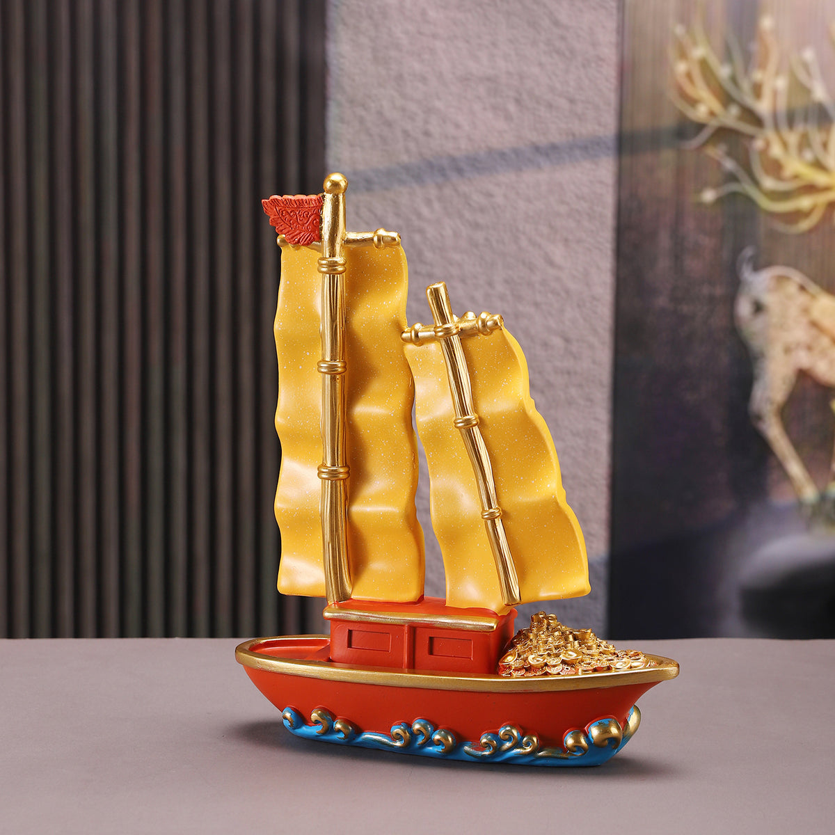 Decorative Nautical Boat Figurine Homeandso