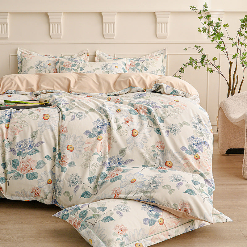 Decorative Elegant Floral Patterned Duvet Cover Set Homeandso