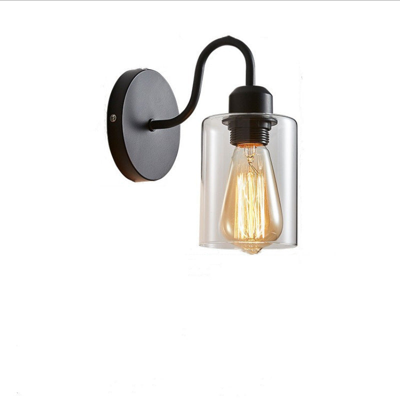 Vintage Glass Wall Sconce