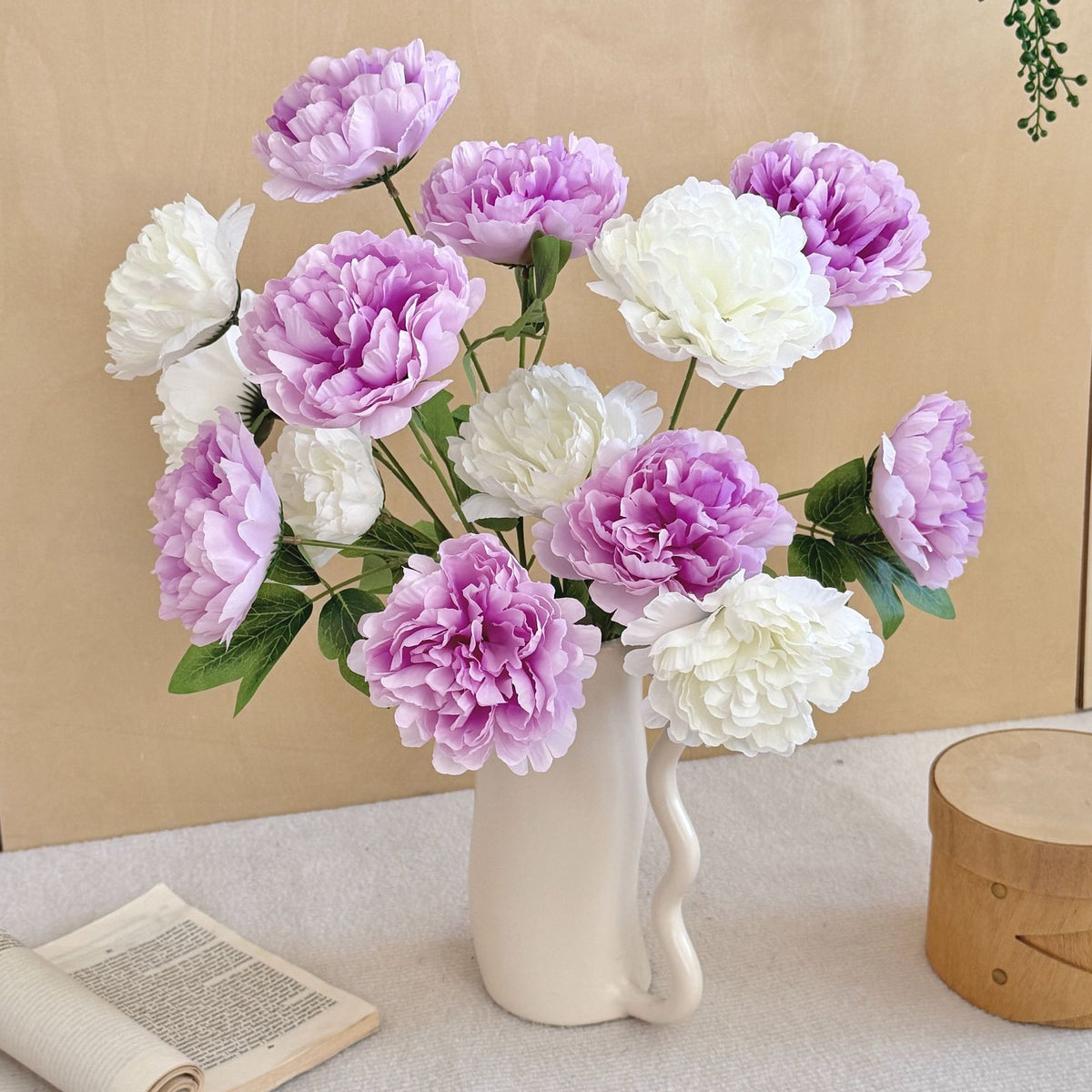Lifelike Artificial Peony Flower Stem