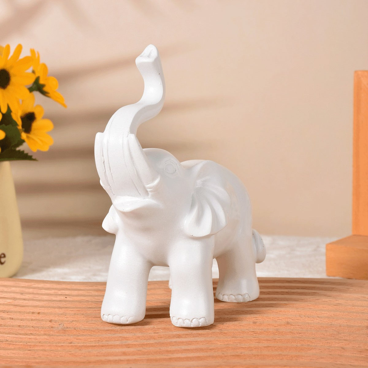 Decorative Black Elephant Figurine Homeandso
