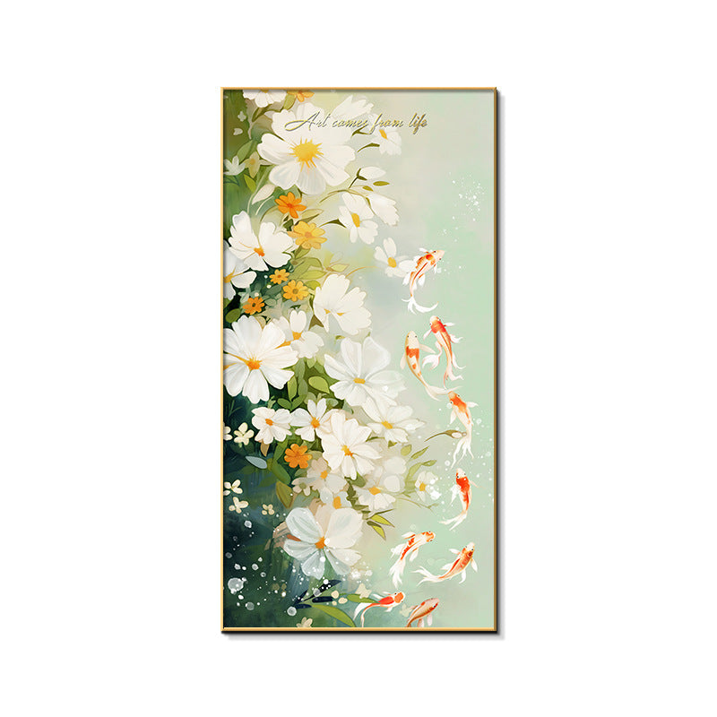 Decorative Floral Canvas Art Print Homeandso