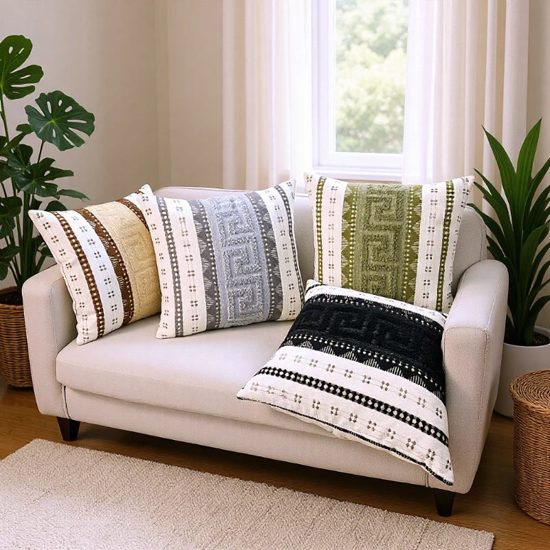 Textured Bohemian Decorative Cushion