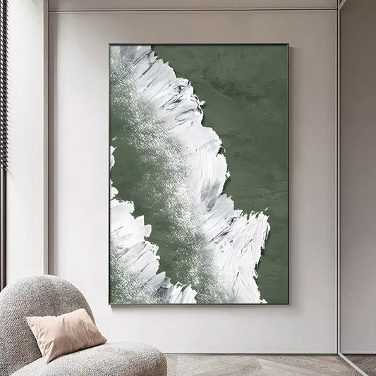 Abstract Coastal Waves Canvas Art Homeandso
