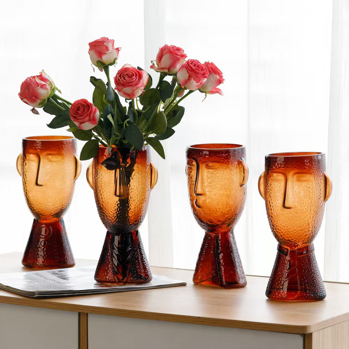Künstlerische Gesichtsform Dekorative Vase