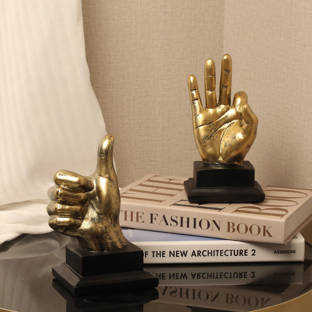Home Decor Sculptural Hand Gesture Figurine Homeandso