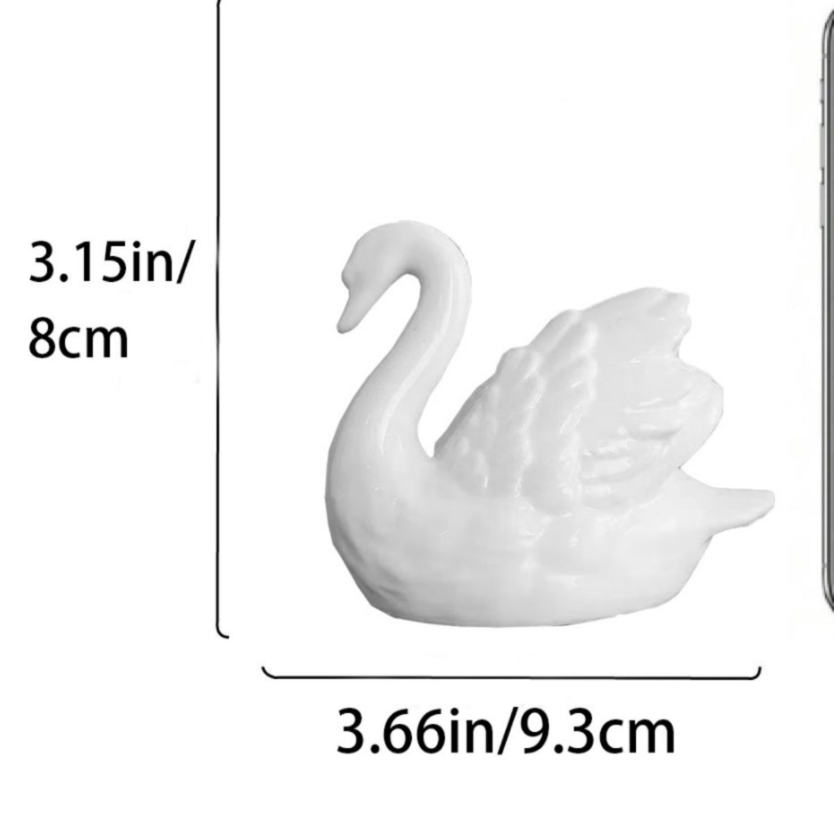 Elegant Swan Figurine Homeandso