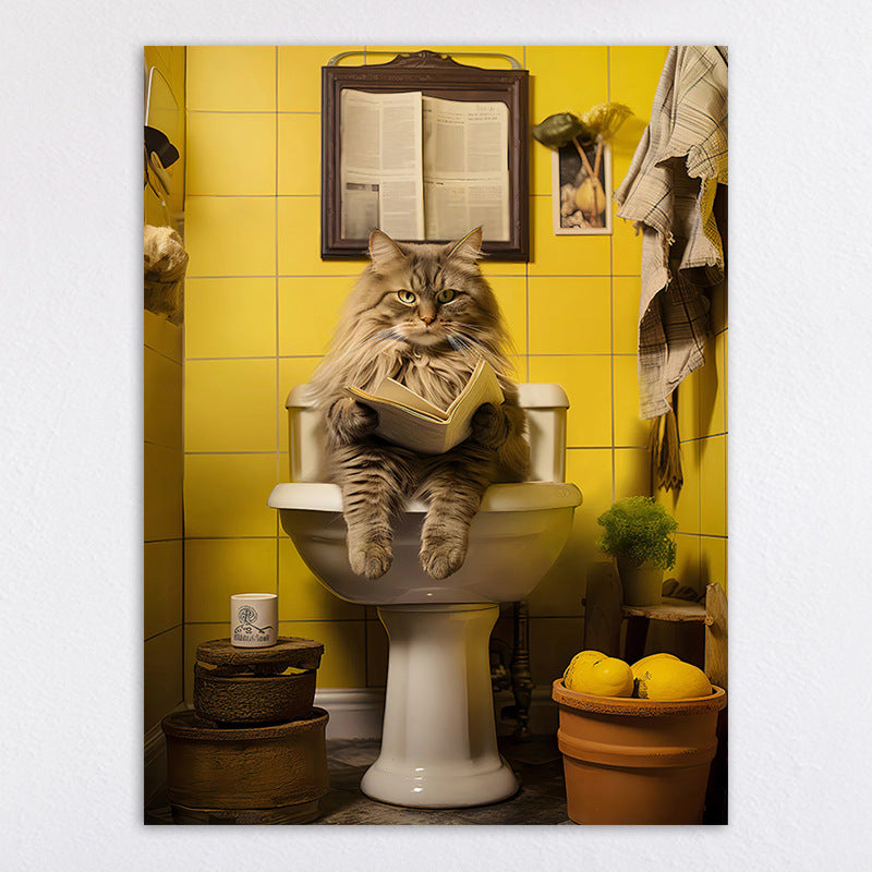 Humorous Animal-Themed Wall Art Print Homeandso