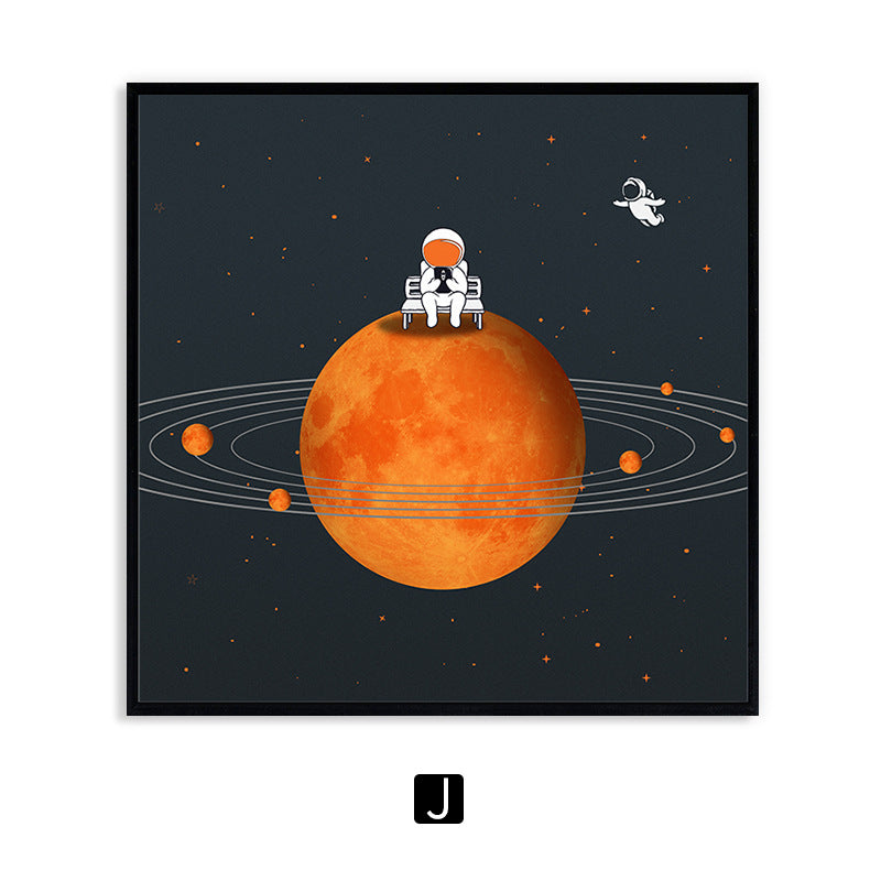 Astronaut Themed Framed Wall Art Homeandso
