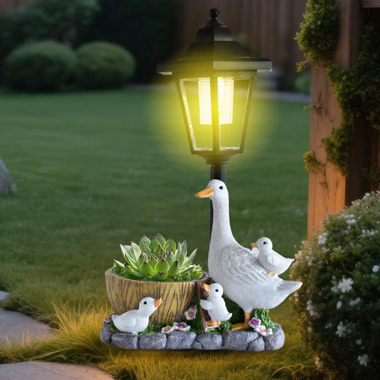 Swan Lantern Sculpture Homeandso