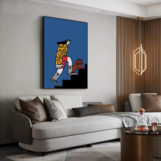 Whimsical Character Canvas Wall Art Homeandso