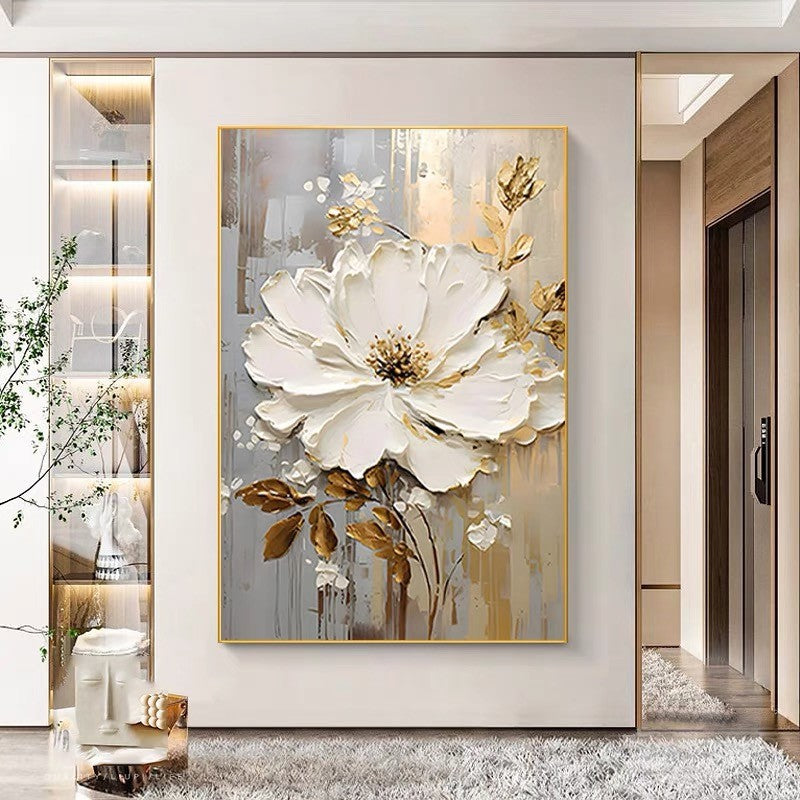 Textured Floral 3D Wall Artwork Homeandso