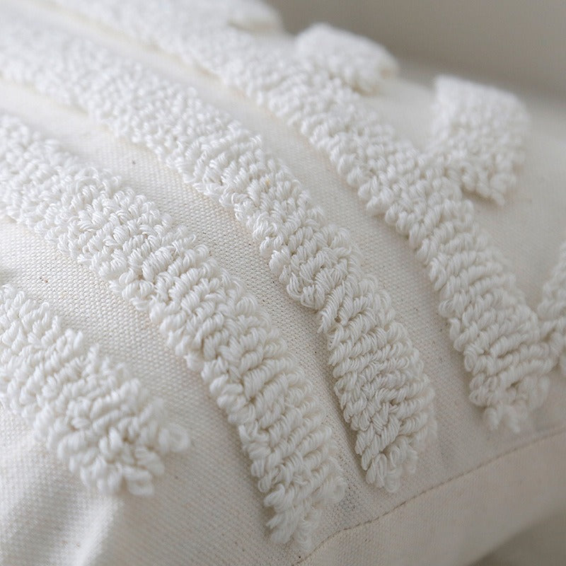 Textured Fabric Throw Pillow