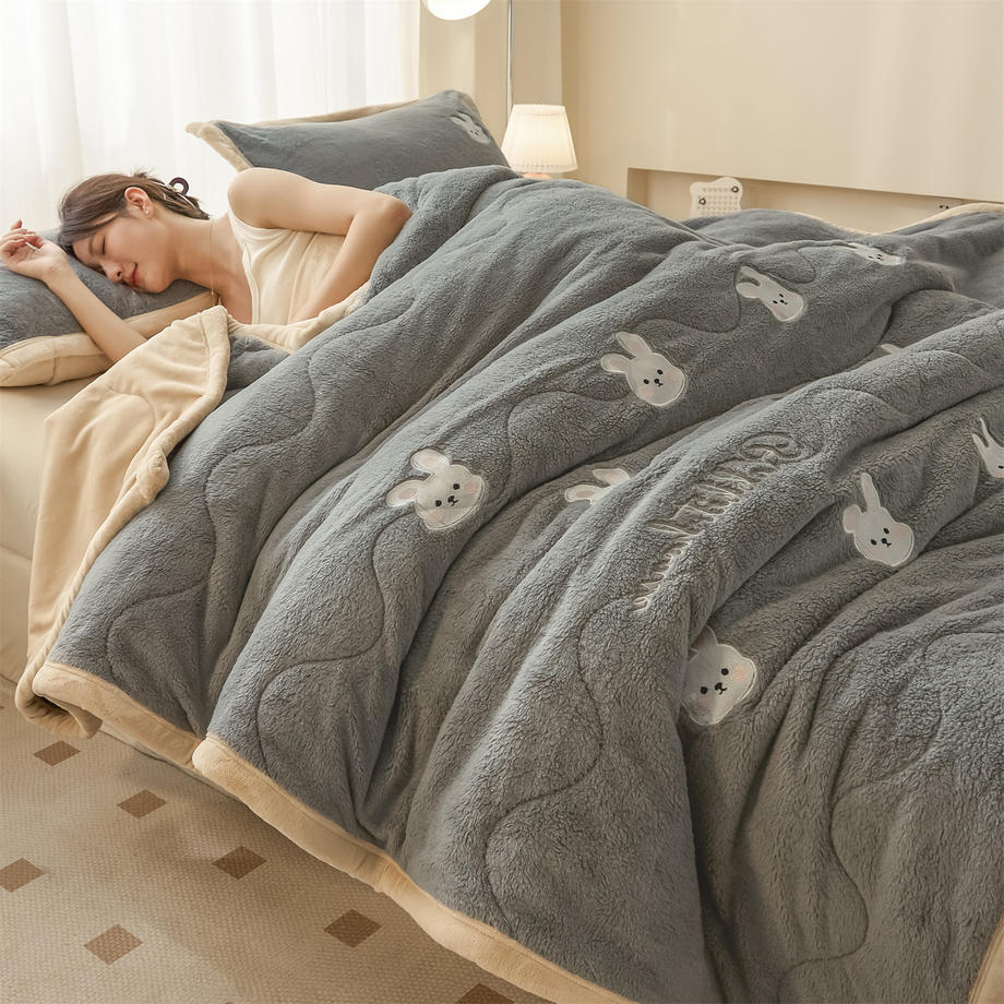 Plush Cartoon-Themed Quilted Comforter Homeandso
