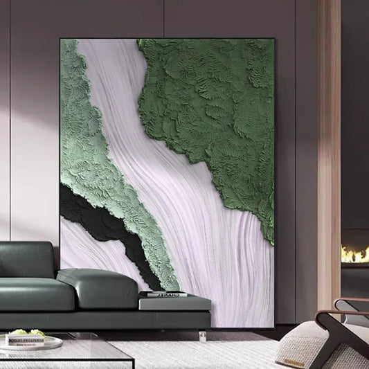Abstract Textured Oil Painting Homeandso