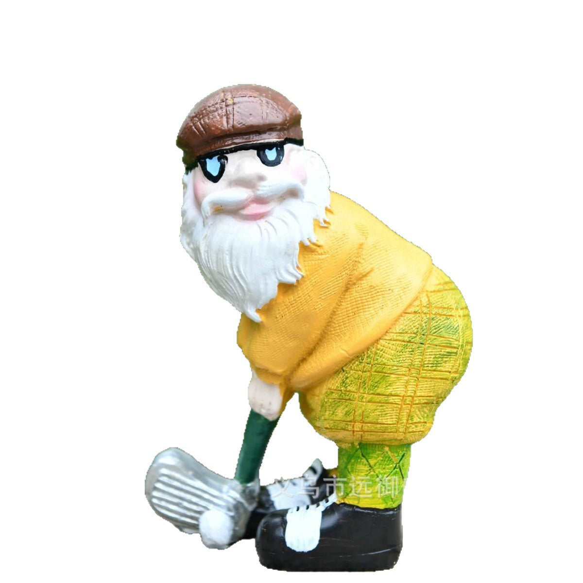 Whimsical Golfing Gnome Figurine Homeandso
