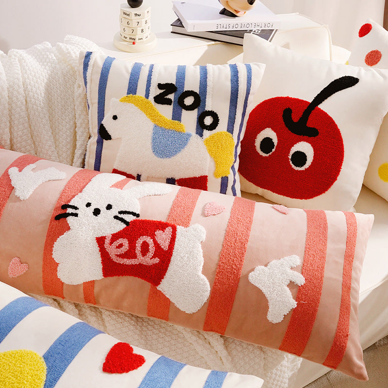 Artistic Animal-Themed Decorative Lumbar Pillow