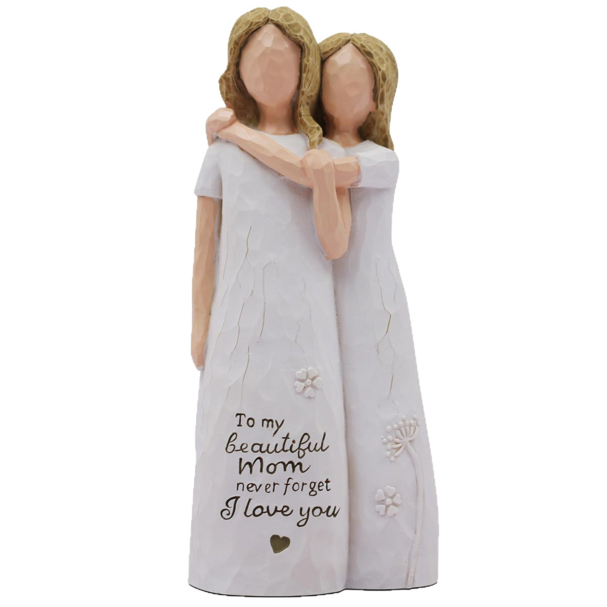 Heartwarming Mother and Daughter Figurine Homeandso