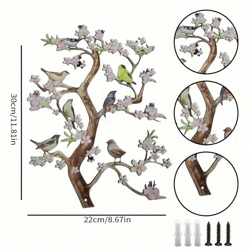 Decorative Bird Branch Wall Art Homeandso