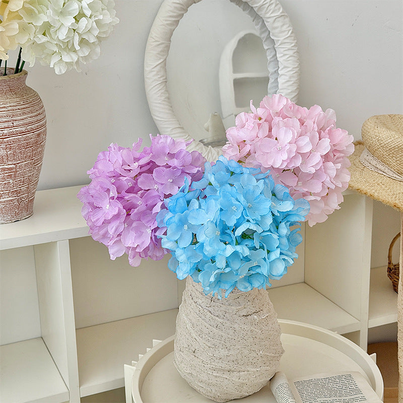 Faux Hydrangea Floral Stem