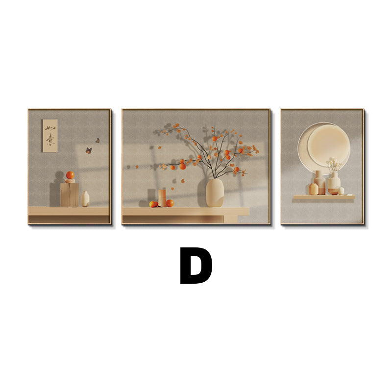 Elegant Botanical Framed Triptych Wall Art Homeandso