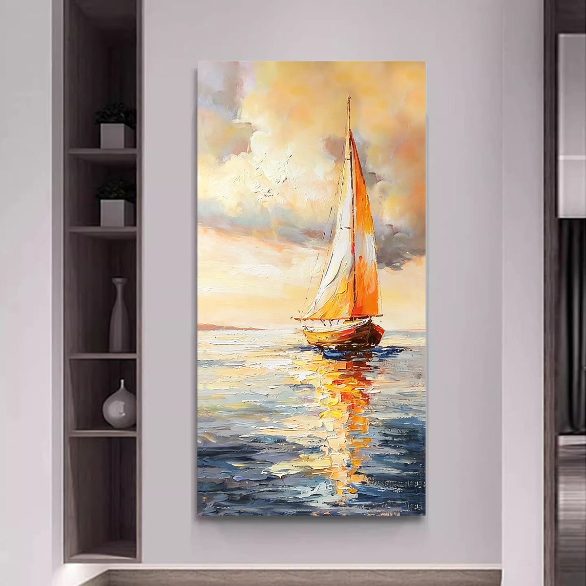 Seascape Sailboat Canvas Artwork Homeandso