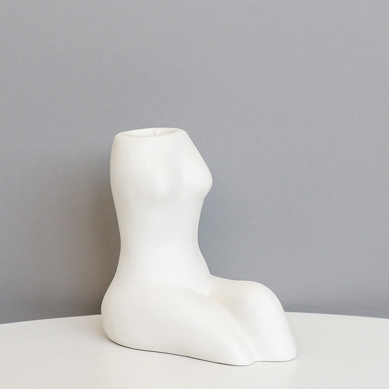 Artistic Body-Shaped Ceramic Vase