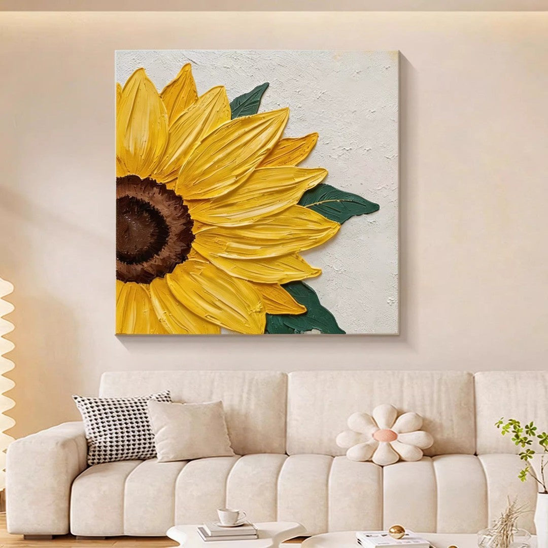 Artistic Sunflower Wall Canvas Homeandso