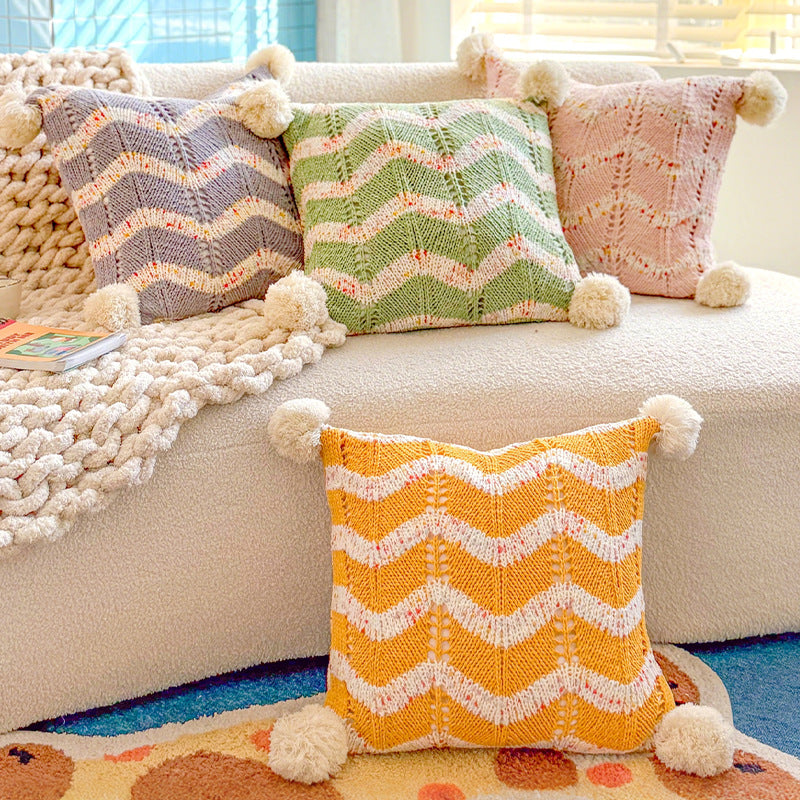 Cozy Textured Bolster Pillow