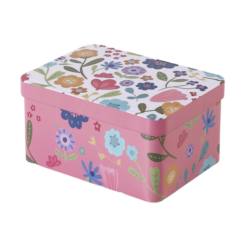 Floral Decorative Storage Tin Homeandso