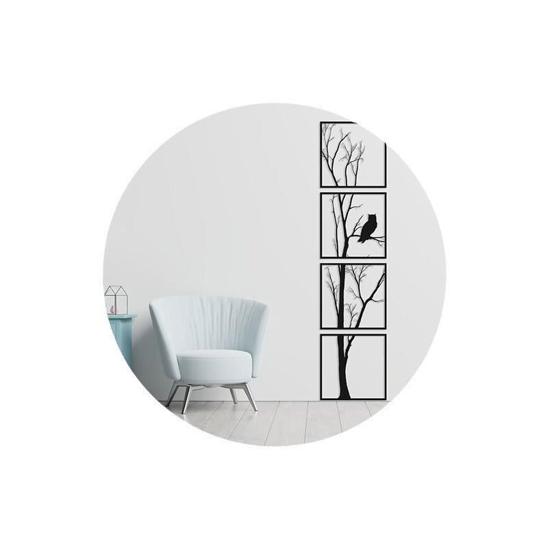 Artistic Tree and Owl Wall Art Homeandso